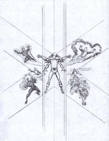 Image of THE NEW MUTANTS VEVE Cover prelim 2