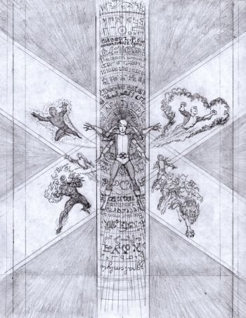 Image of THE NEW MUTANTS VEVE Cover prelim 3