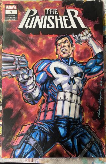 Image of Punisher Sketch Cover by Kevin Sharpe