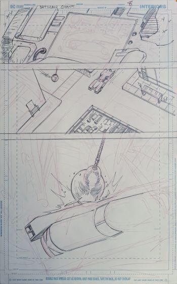 Image of Batman-Giant Original Art Interior Page 8