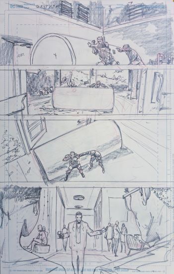 Image of Grifter Batman #4 Original Art Interior Page 7