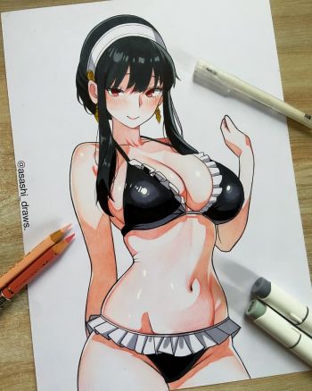 Image of Yor Forger ❤️ [Original Art]