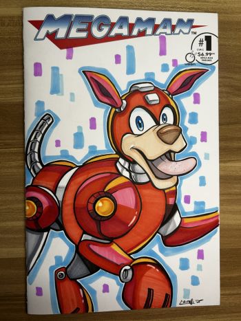 Image of Megaman Rush Sketch Cover