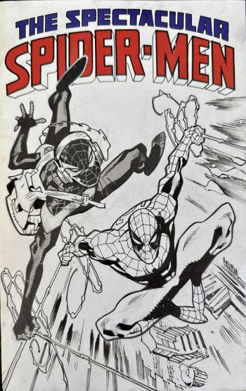 Image of The Spectacular Spider-Men Sketch Cover by Balam