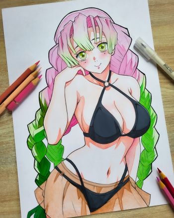 Image of Mitsuri Kanroji ❤️ [Original Art]