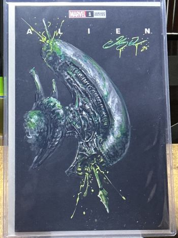 Image of Alien Sketch Cover Johnny Desjardins 