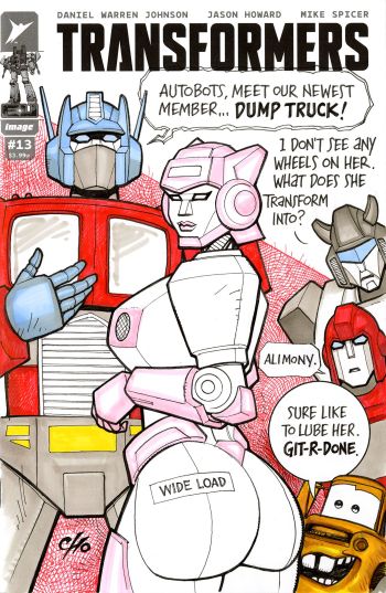 Image of Transformers Sketch Cover by Frank Cho