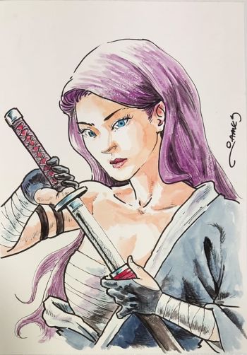 Image of Psylocke (Sai) by James Leong 