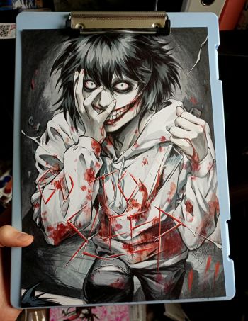 Image of Day 26. Jeff the killer by Lictoria 