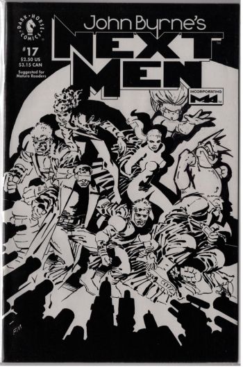 Image of Next men #17  Original Remarq and Art in Cover