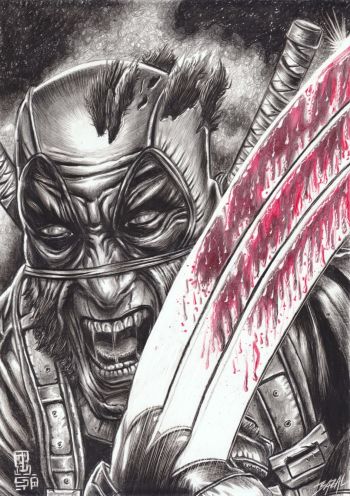 Image of DEADPOOL: SHATTERED HEALING / Bazal. 11,7x16,5 in. 