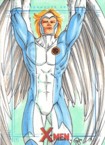 Image of Angel sketch card by Rhiannon Owens