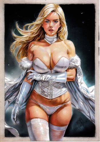 Image of Emma Frost Art by Rafa Schneider