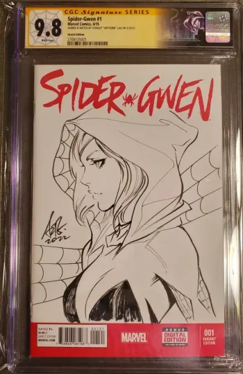 Image of Spider-Gwen #1 Signed Sketch Cover