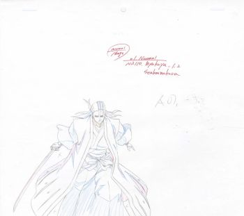 Image of Byakuya #4 - BLEACH production art