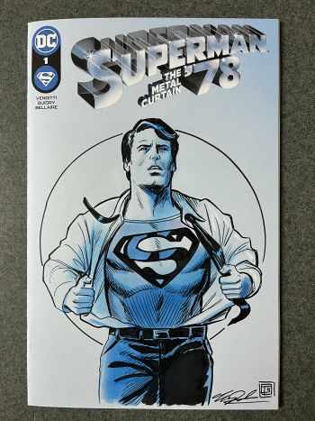 Image of Superman sketch cover by Tim Shinn