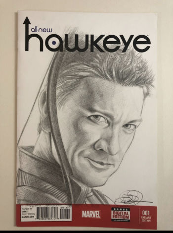Image of Hawkeye Sketch Cover Portrait