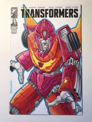 Image of Hot Rod Transformers Sketch Cover