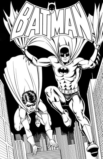 Image of 11x17Logo Batman Pin Up