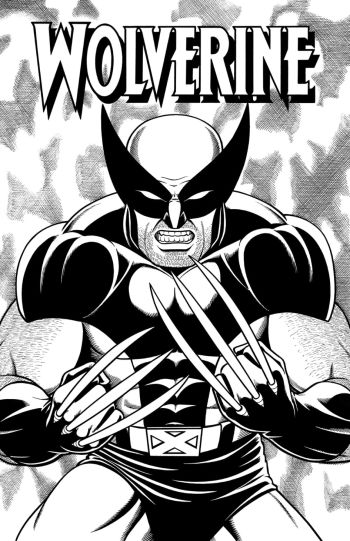 Image of 11x17Logo Wolverine Pin Up