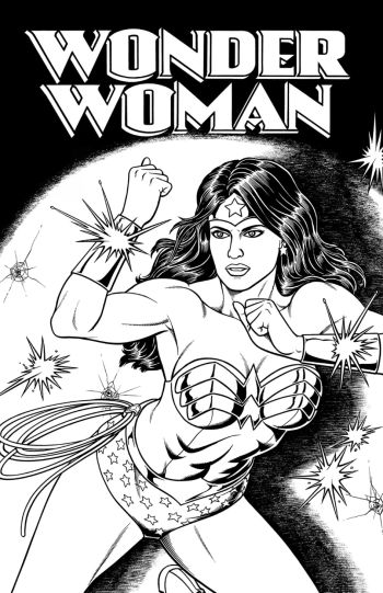 Image of 11x17Logo Wonder Woman Pin Up