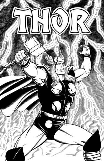 Image of 11x17Logo Thor Pin Up