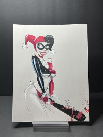 Image of Harley Quinn A4 Sketch 