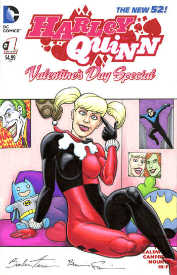 Image of HARLEY QUINN Valentines Day Special SKETCH COVER