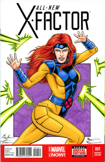 Image of X-Factor Jean Grey Sketch Cover