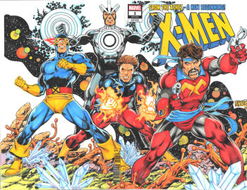 Image of The Summers (Vulcan, Cyclops, Havok and Corsair) sketch cover by Anthony Castrillo
