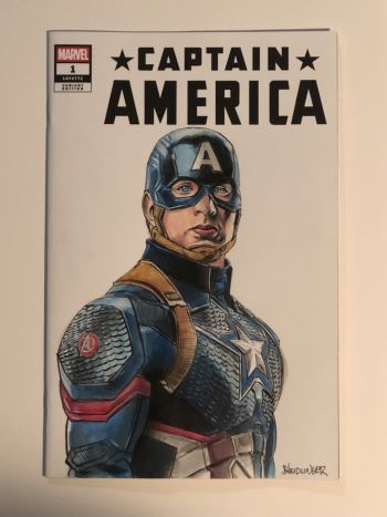 Image of Captain America Sketch Cover