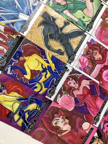 Image of Marvel Heroines and Black Panther Sketch Cards