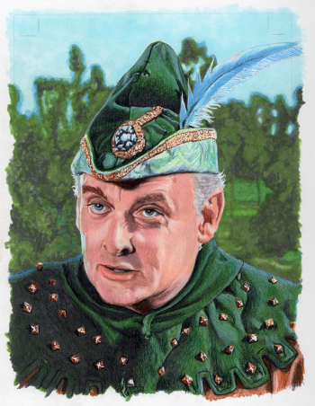 Image of Art Carney as Archer Portrait Original Art
