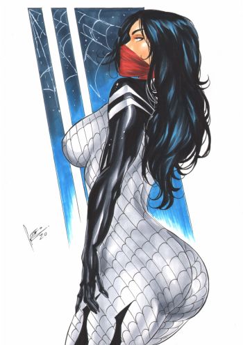 Image of Silk Pin Up Art