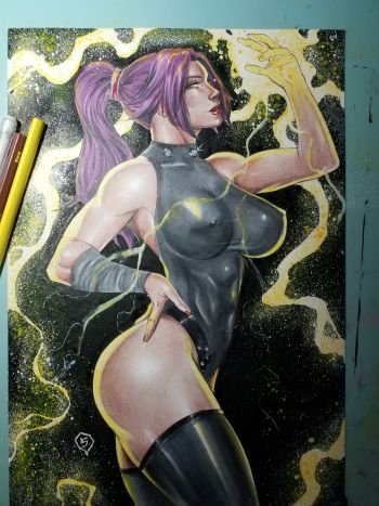Image of Yoruichi Shihōin Pin Up Art "9x12"