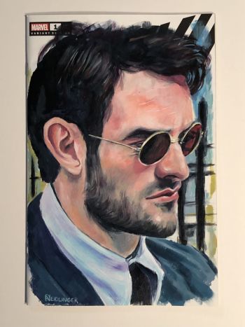Image of Daredevil Sketch Cover Portrait