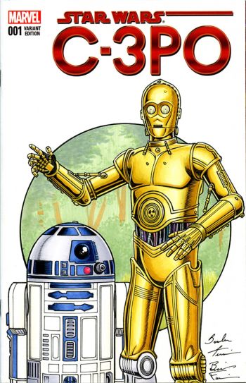 Image of Star Wars C3PO & R2-D2 Sketch Cover