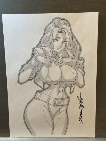 Image of Rogue Pinup Girl sketch 