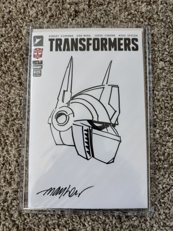 Image of Optimus Prime Sketch Cover by Mike Mayhew