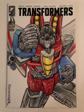 Image of Transformers Sketch Cover Signed