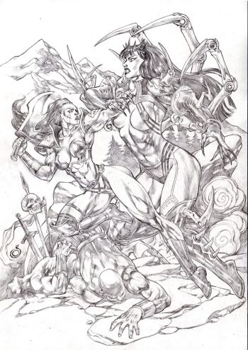 Image of Valerie Heavy Metal magazine