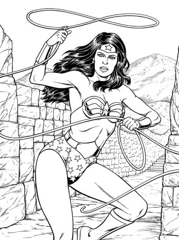 Image of 9X12 WONDER WOMAN Pin-Up