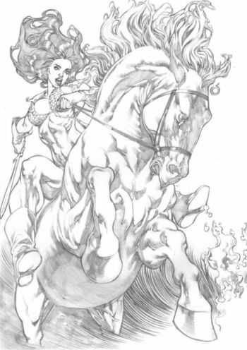 Image of Red on Horse