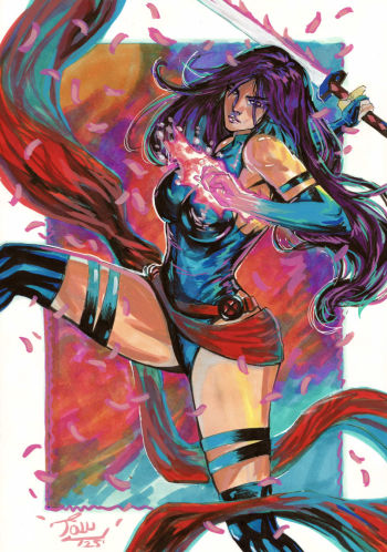 Image of Psylocke 8x11 by Tolu
