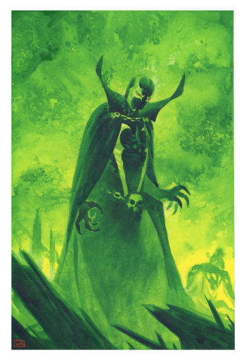 Image of Spawn Acid commission, painted by Gianenrico Bonacorsi