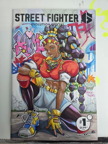 Image of Kimberly Mixed Media Sketch Cover by Smo-G