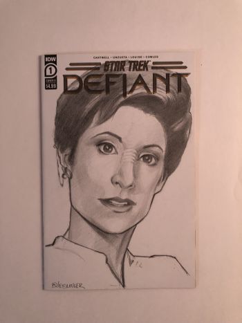 Image of Kira Nerys Star Trek Defiant Sketch Cover