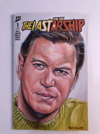 Image of Captain James T. Kirk Acrylic Sketch Cover