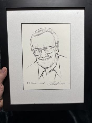 Image of Stan Lee Tribute Portrait Sketch