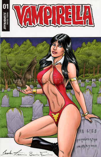 Image of VAMPIRELLA Sketch Cover by the Fraim Bros!